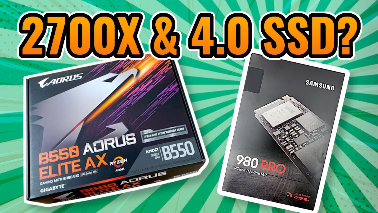 💻💻💻 Tested!  Do gen 4 SSDs work with Zen+?  (2700x + B550 + Samsung 980 Pro)
