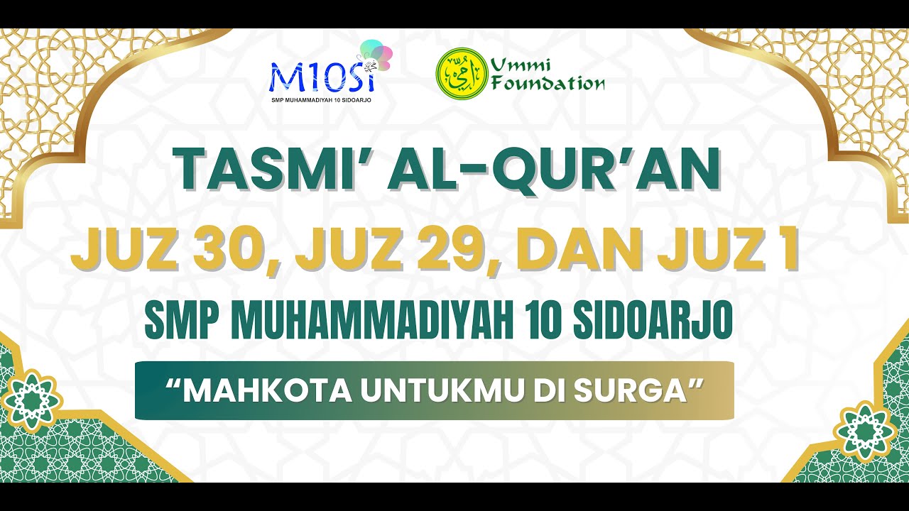 Tasmi' Al-Qur'an Metode UMMI Juz 1 dan 6