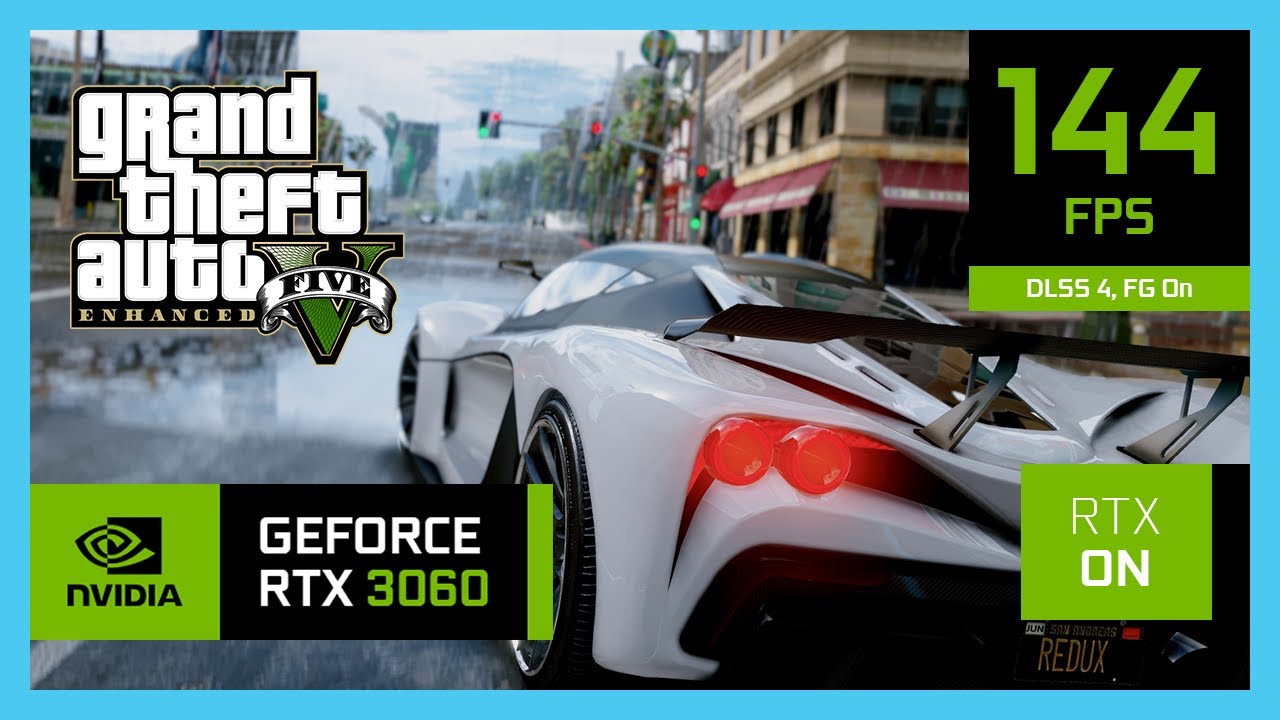 RTX 3060 Laptop - GTA 5 Enhanced - DLSS 4.5, Ray Tracing & Frame Generation Tested!