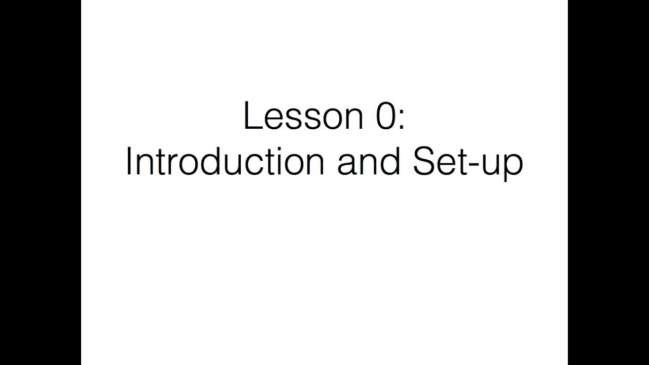 R Course: Lesson 0