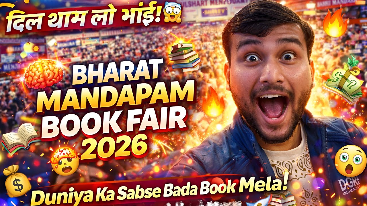 New Delhi World Book Fair 2026 📚Vlog | Bharat Mandapam | Full Mojj 😂 with friends 