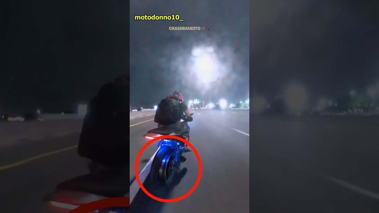 Biker&rsquo;s Tire Blew Out Tire at 140 MPH