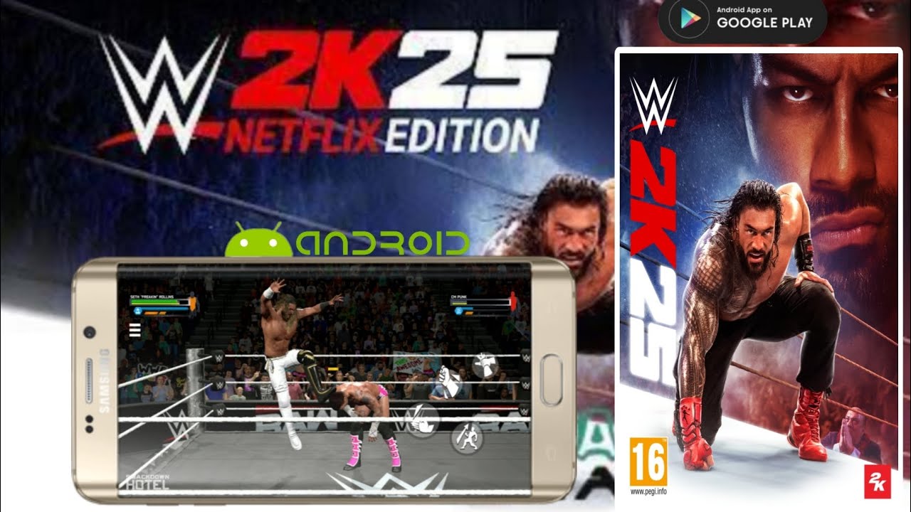 Скачать WWE 2K25 Netflix Edition для Android и геймплей. Все проблемы исправлены | WWE 2K25 на мо...