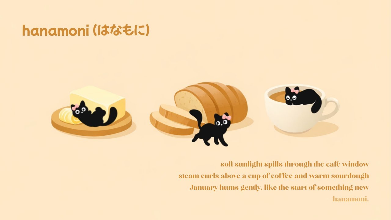 [playlist] cute study lofi hip hop | ⋆˚｡ cozy sourdough café morning in January •｡ꪆৎ ˚ 🍞🌤☕