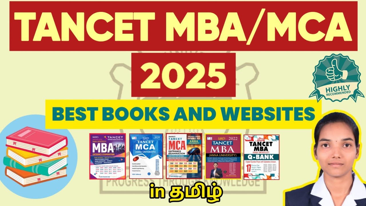 BEST BOOKS for TANCET MBA & MCA 2025 PREPARATION | Exam Tips In TAMIL #tancet2025 Aptitude Questions