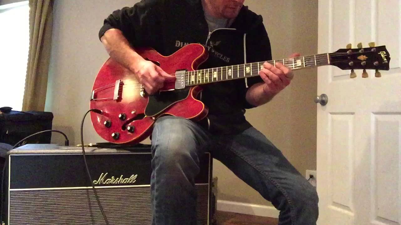 1969 Gibson ES-335 into a Marshall 1973X w/ both Celestion Creamback G12H-75 & G12M-65