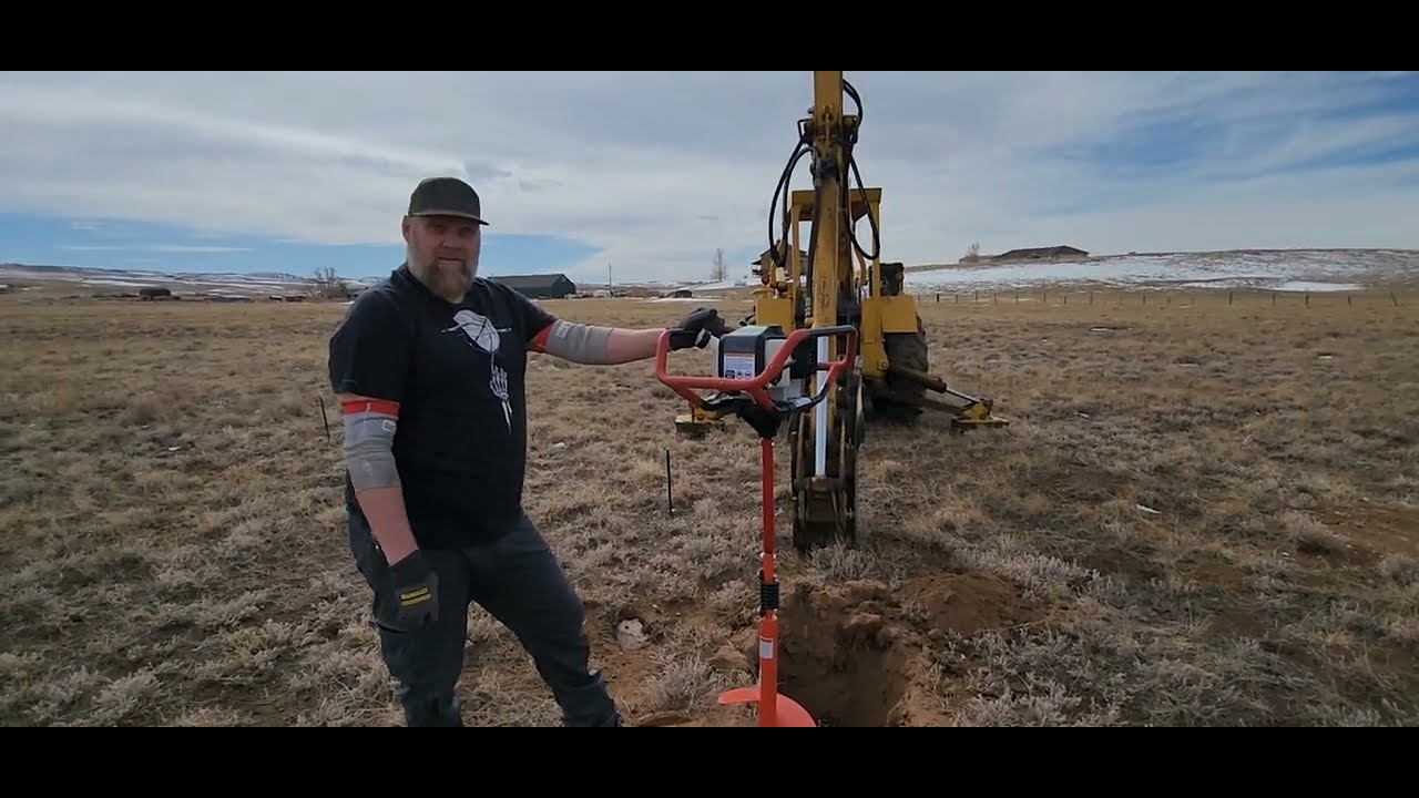 EARTHQUAKE 52cc Earth Auger Trial Run