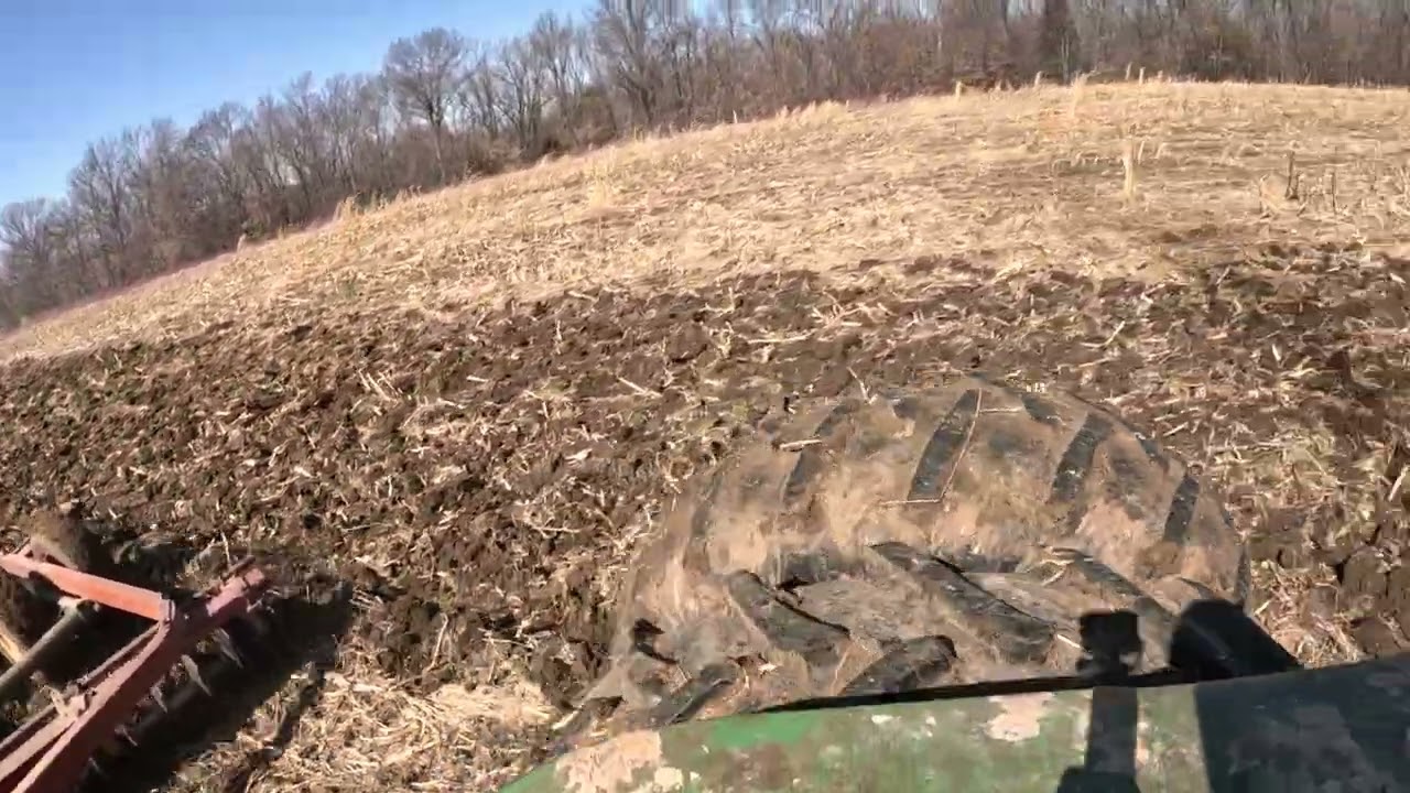 doing some disking on a warm day in february with the old 69 4020 jd