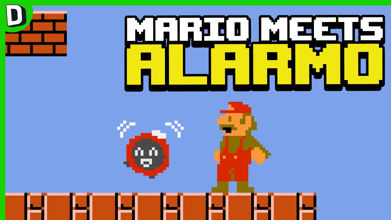 Mario meets Nintendo's Alarmo!