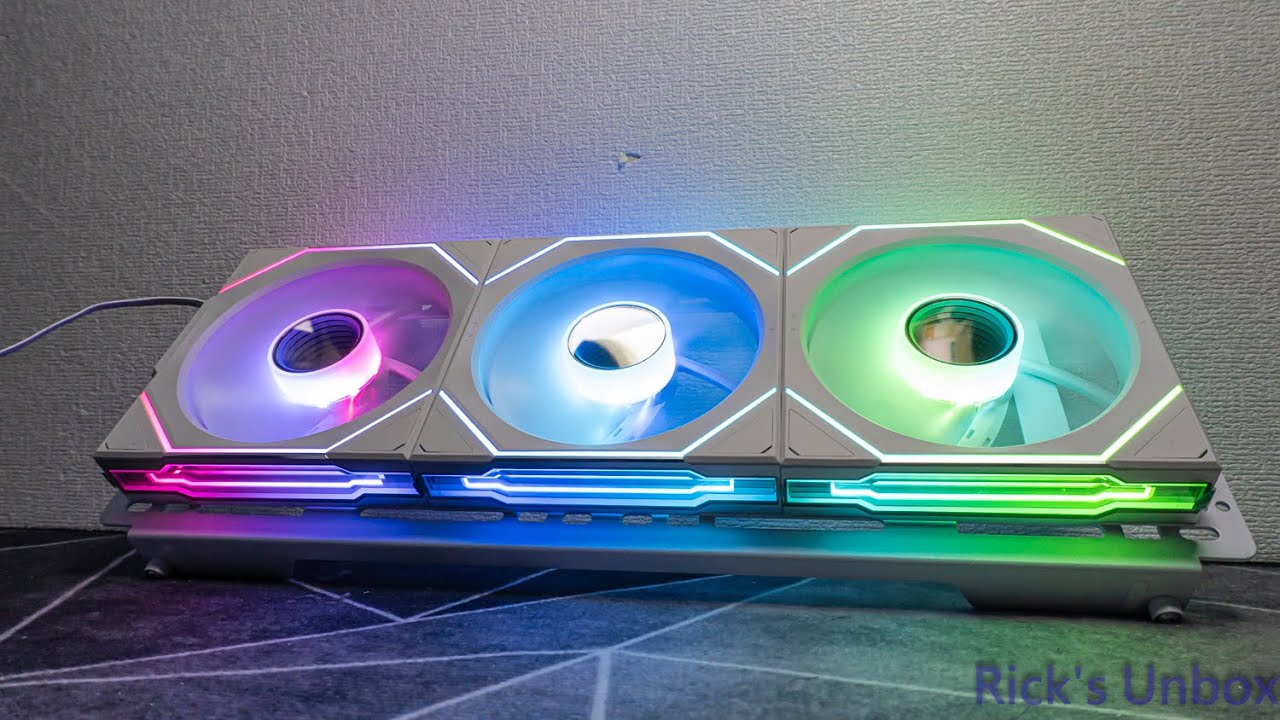 【Different Lighting Effects】LIAN LI UNI FAN SL-INF WIRELESS 120 WHITE REVERSE BLADE