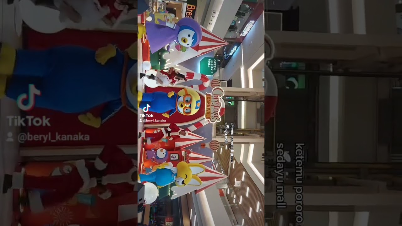 ketemu pororo di green sedayu mall,nonton pororo di grenn sedayu mall