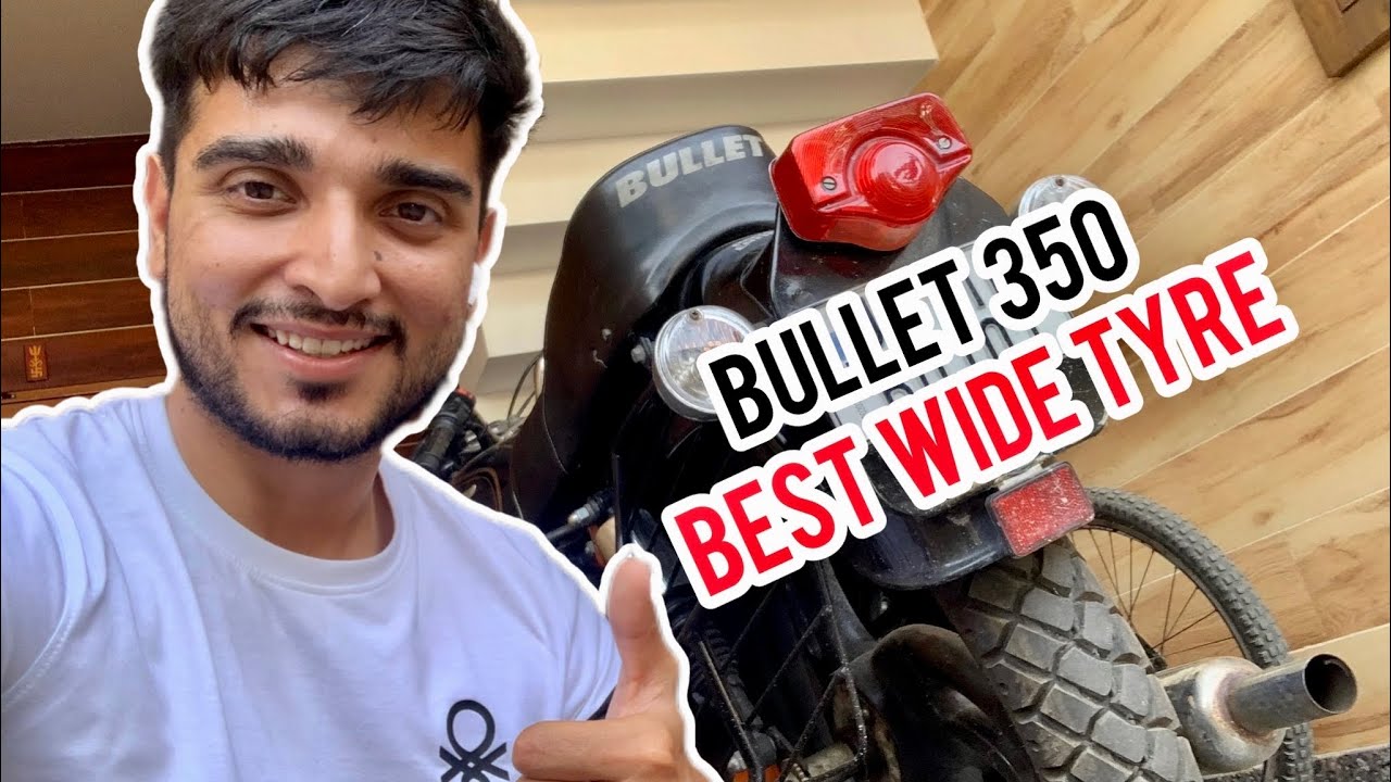 Installed Wide Tyre in Royal Enfield Bullet Standard 350 | Best Tyre for Bullet 350