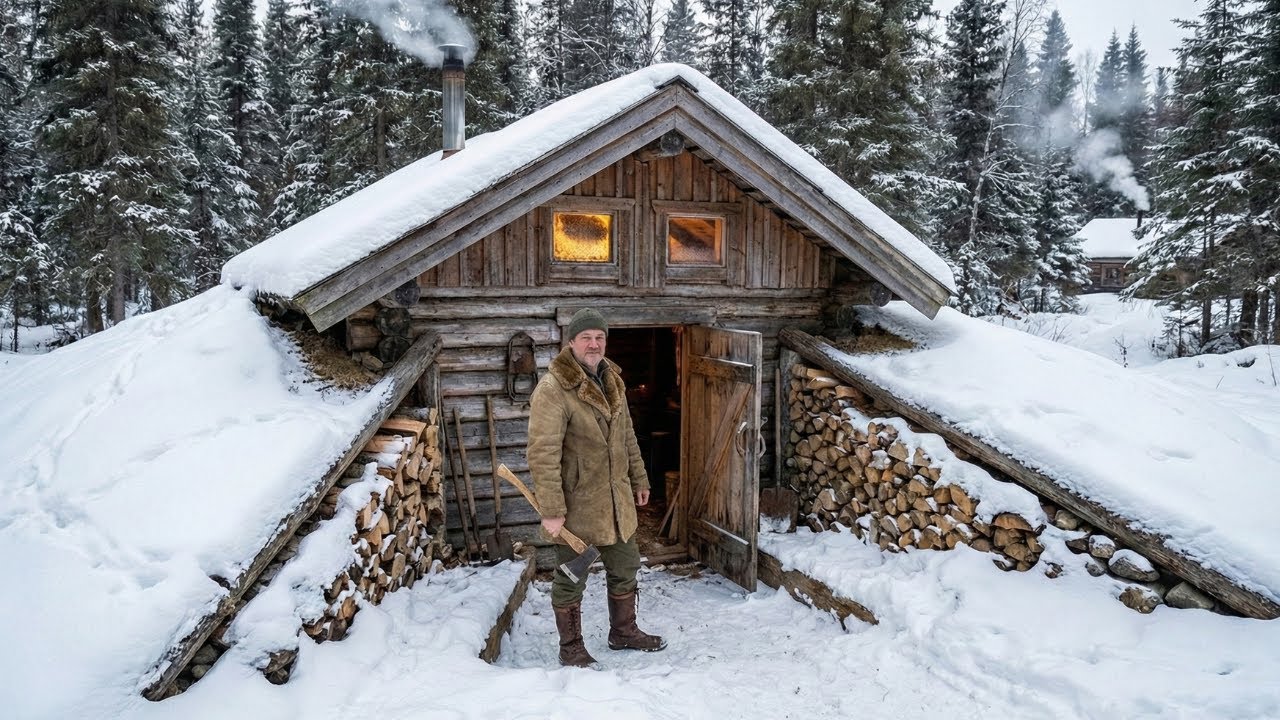 Pioneers Doubted When The Trapper Designed A Semi-Buried Homestead — Until It Stayed 38° Warmer