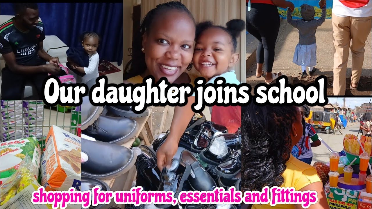 Our daughter joins school 🥳🏬 Shopping for school Essentials| Fittings and Monthly restock 🛍 