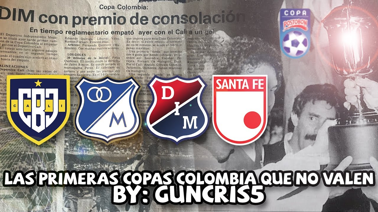 La Copa Colombia y sus primeras ediciones que UNO NI ENTIENDE (1950-1989)