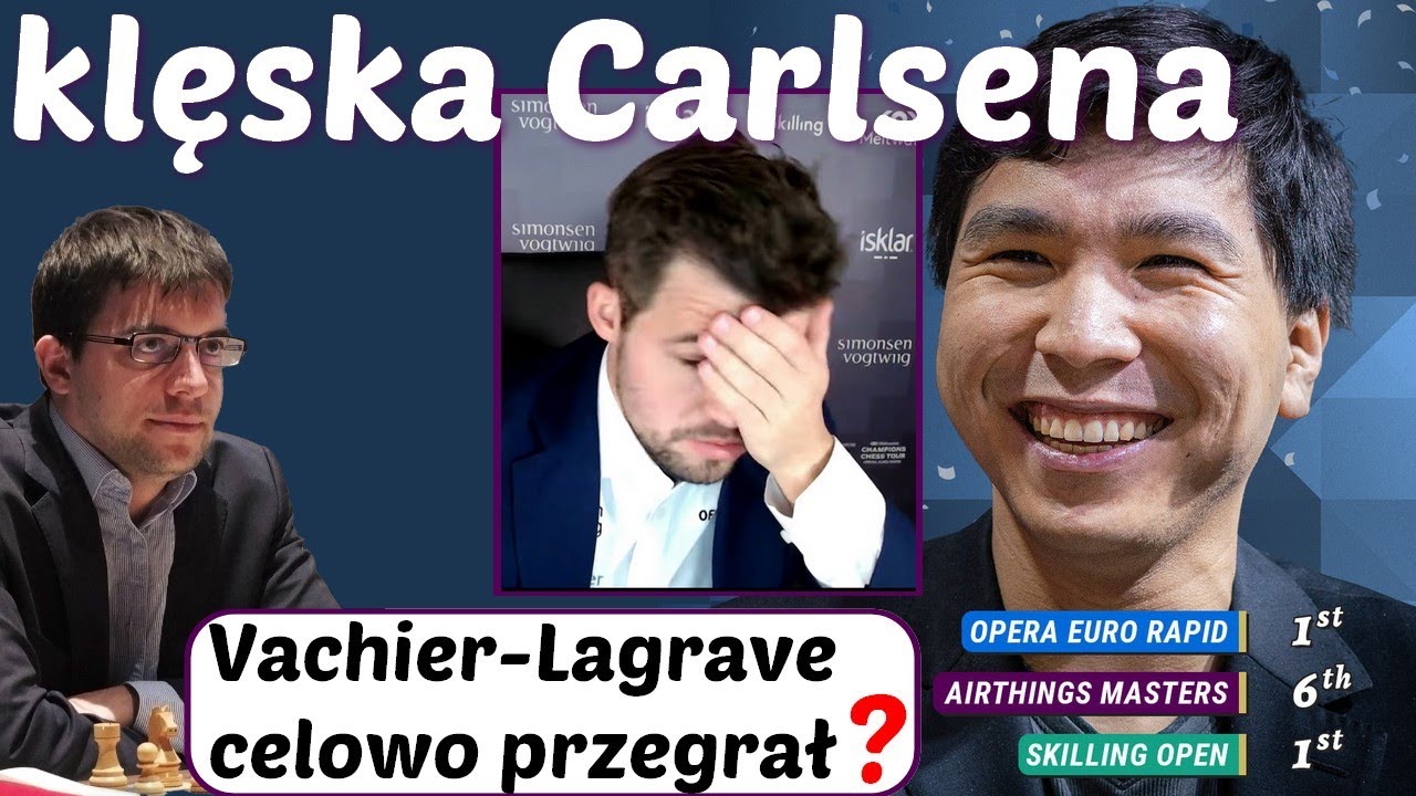 SZACHY 312# Wesley So ogrywa Carlsena finał OPERA EURO RAPID 2021, Vachier-Lagrave chciał przegrać?