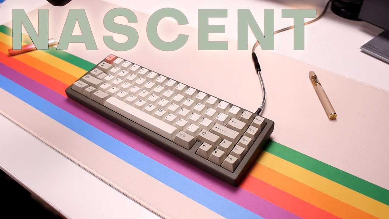 NASCENT ! Great sounding 65% Plateless Mechanical keyboard!