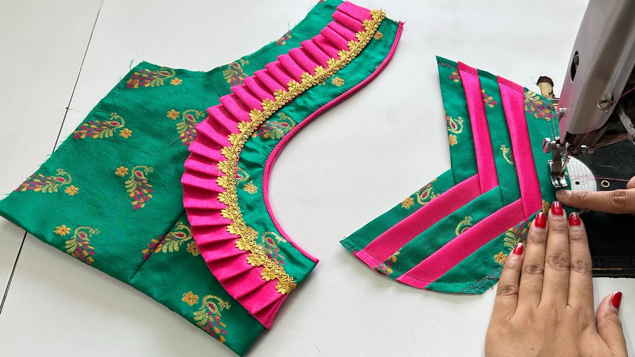 Blouse Neck Designs | Model Blouse Back Designs | Cutting And Stitching Back Neck Blouse Design