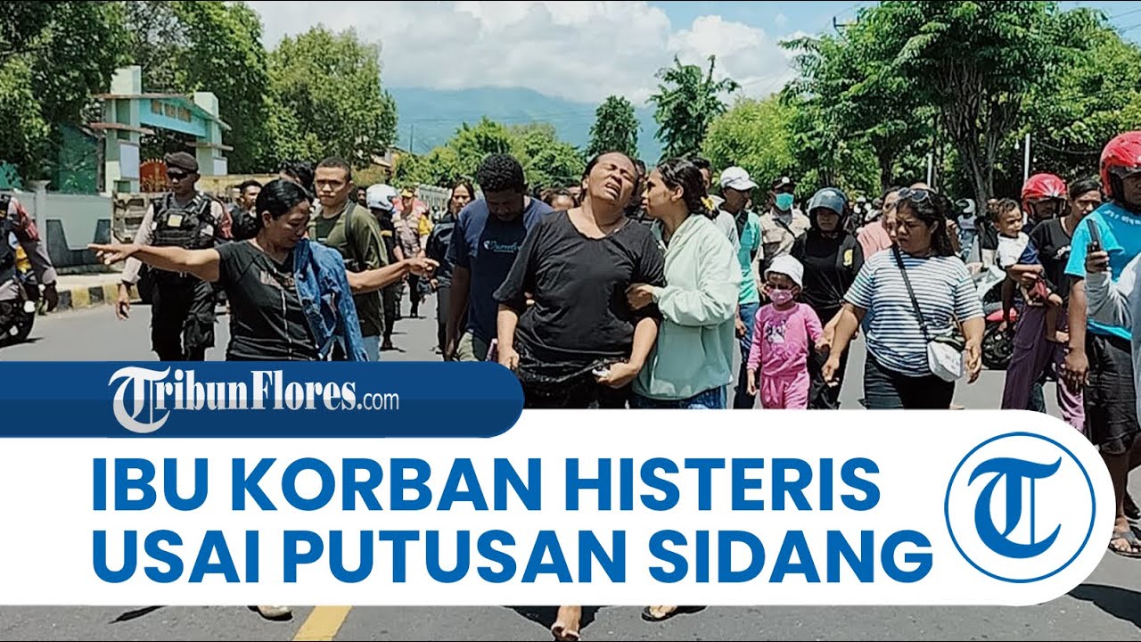 Ibu Kandung Noven Witak Histeris di PN Maumere, Hakim Putuskan 6 Tahun Penjara 3 Tersangka Anak
