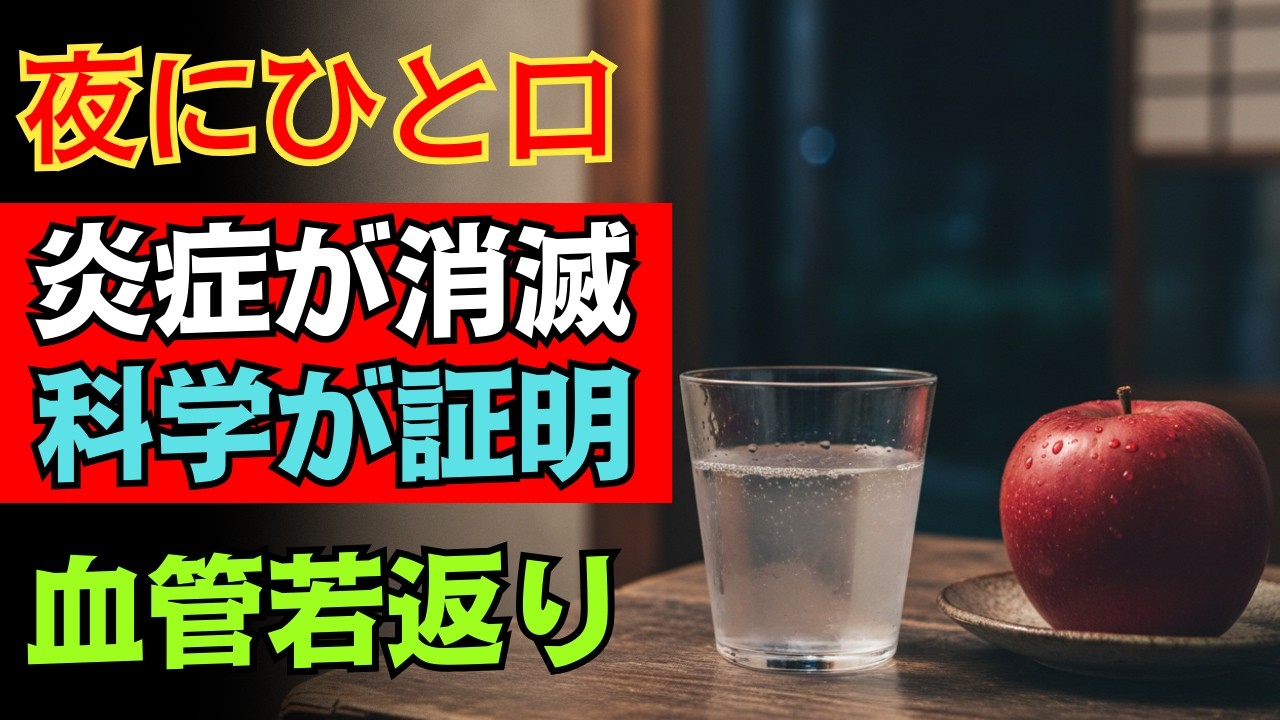 血管のゴミを根こそぎ排出！寝る前の新習慣で炎症を消す「至高の5選」。60代の寿命を伸ばす血管掃除術と