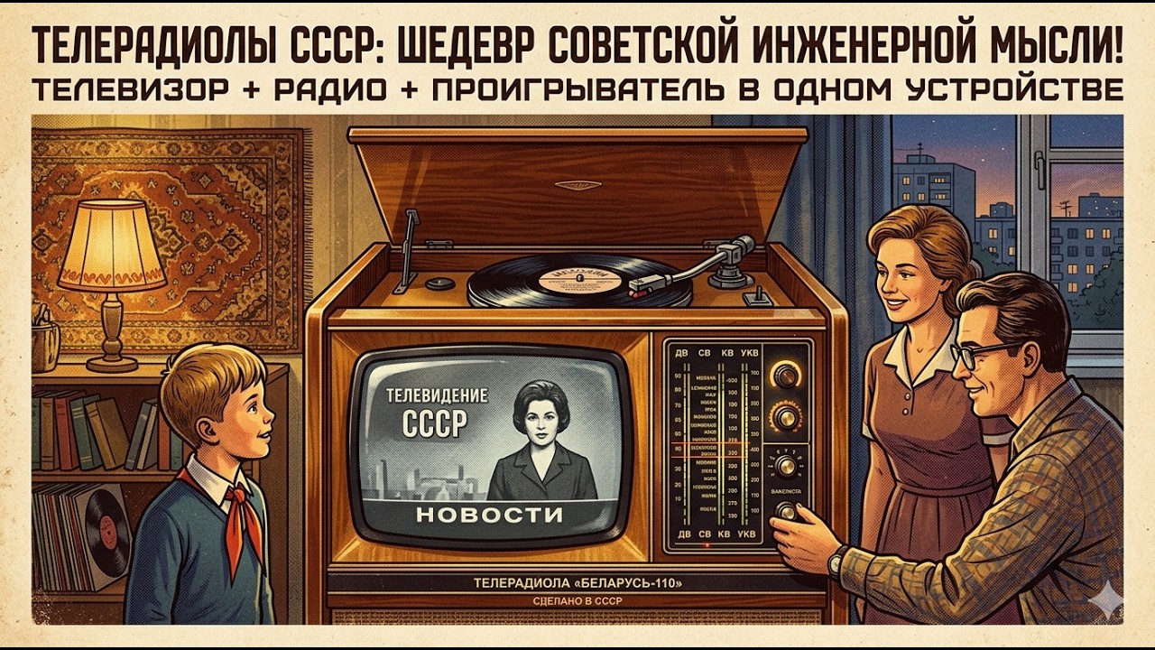 Легендарные Телерадиолы СССР &mdash; настоящие шедевры советской инженерной мысли