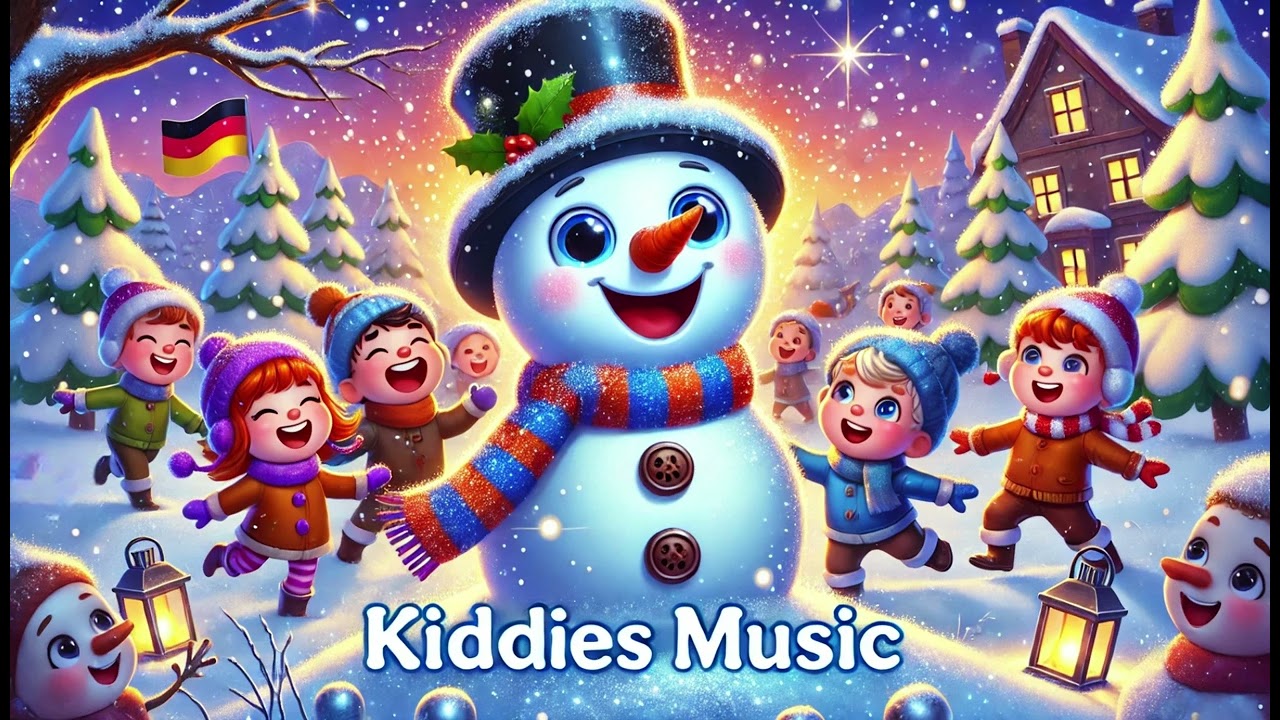 Kinderlied: Unser Schneemann ⛄️❄️🇩🇪
