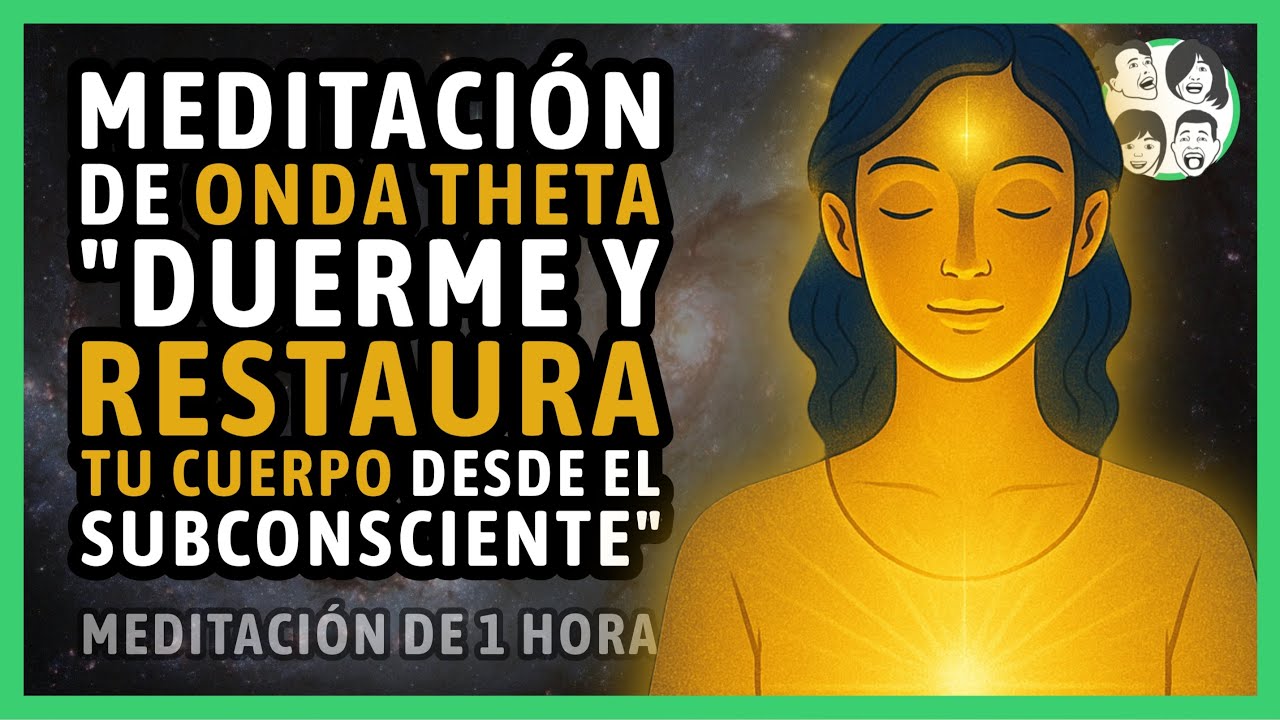 (1 Hora) Meditación de ONDA THETA | Duerme y RESTAURA TU CUERPO desde el Subconsciente