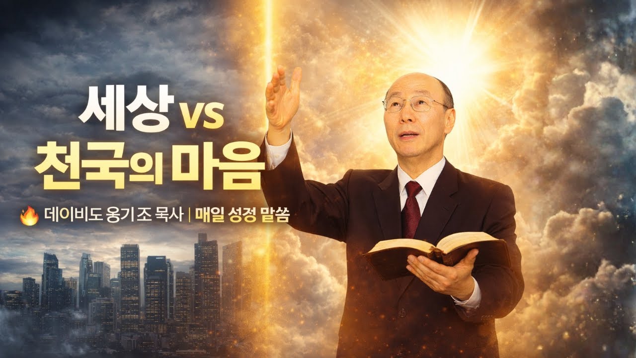 데이비드 용기 조 목사 설교 🙏 세상적인 마음과 천국을 향한 마음 🔥 매일 성경 말씀