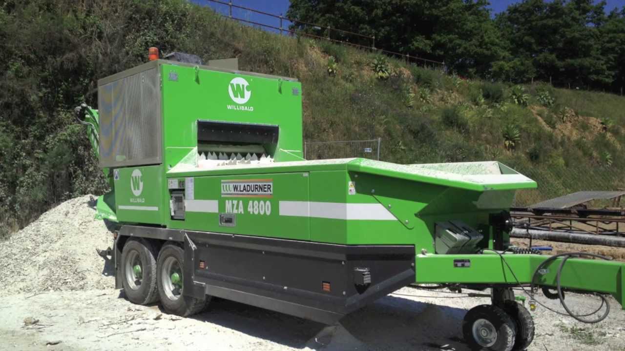 WILLIBALD MZA 4800 triturazione cartongesso.mov