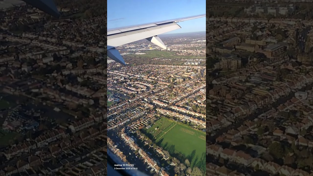 Aerial view of London UK 