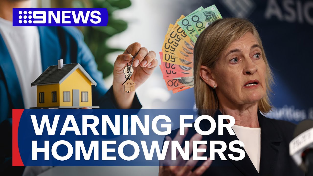 Financial watchdog ASIC warns homeowners over offset account | 9 News Australia