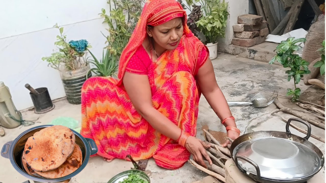 🙋सुबह-सुबह मिट्टी के चूल्हे की तैयारी | LPG गैस नहीं मिली तो चूल्हे पर बनाया खाना | village life 