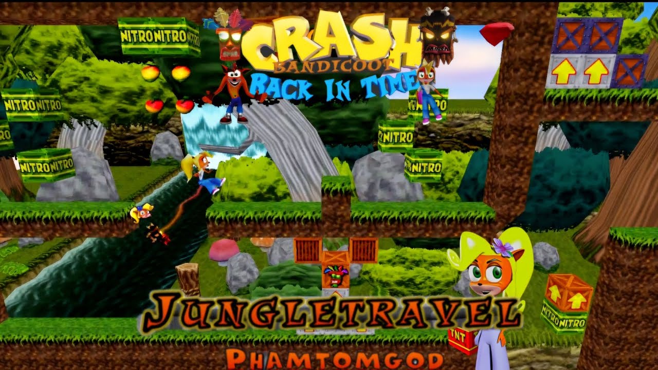 Crash Bandicoot - Back In Time Fan Game: Custom Level: Jungle Travel By PhamtomGod
