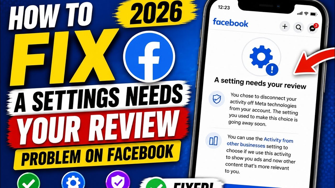 Как исправить ошибку &laquo;Настройки требуют проверки&raquo; в Facebook 2026 | Проверка настроек Facebook