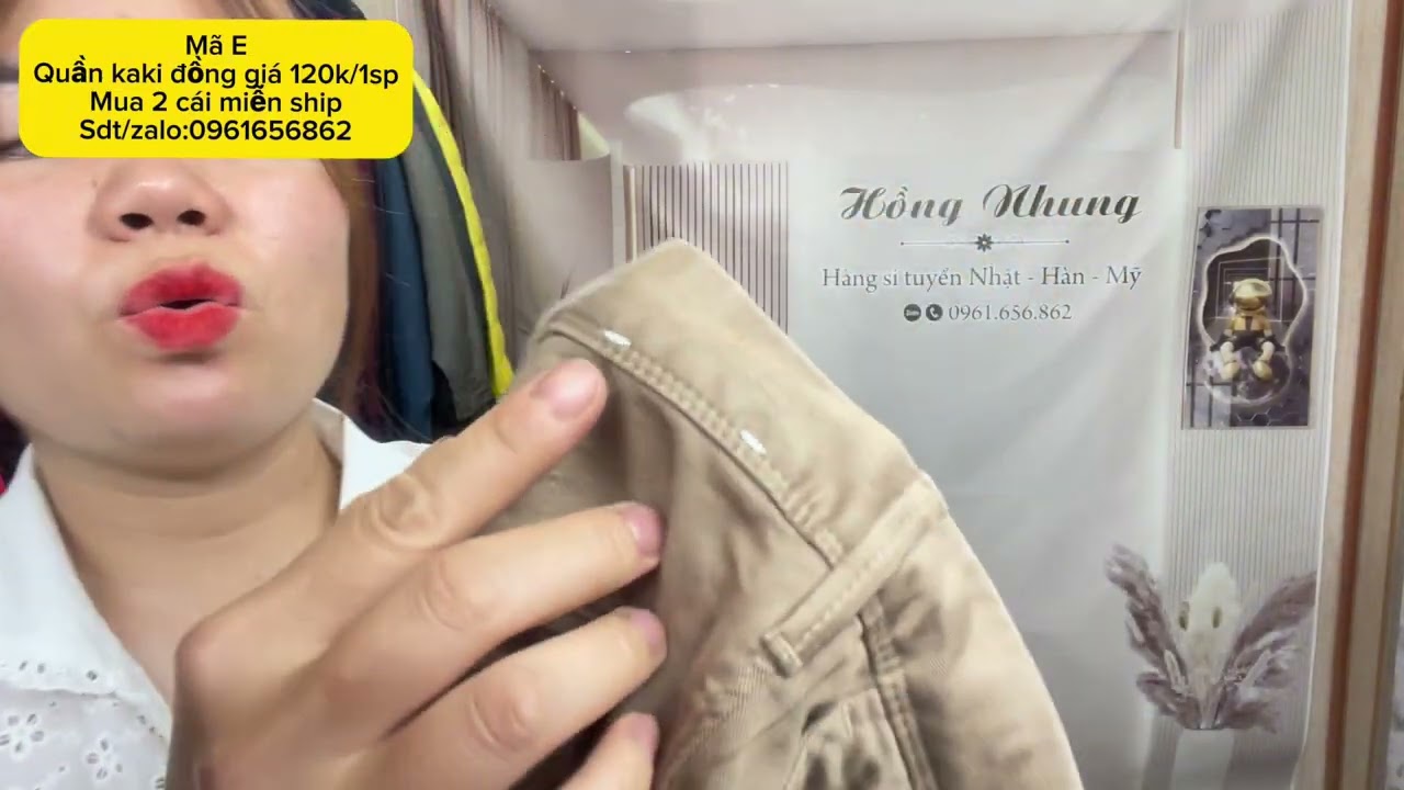 [4/3/26]Quần kaki đồng giá 120k/1sp/mua 2 cai miễn ship/sdt/zalo:0961656862