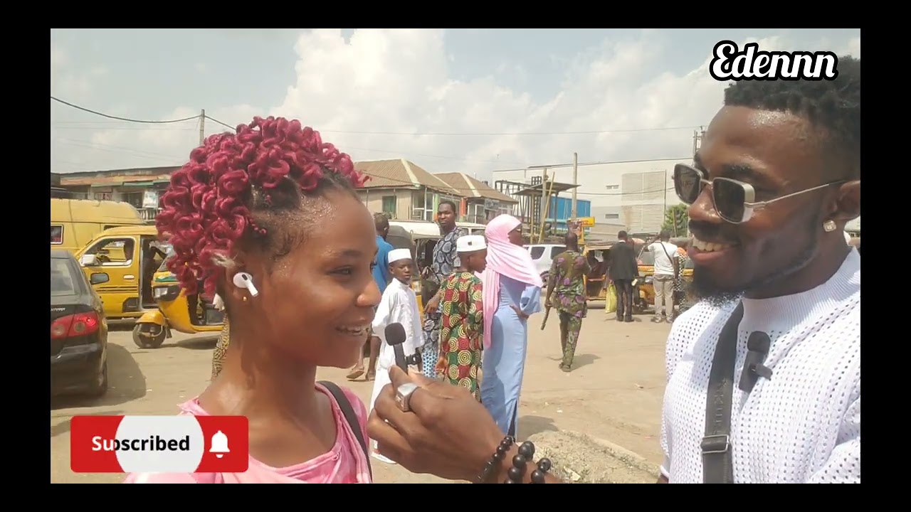 Street interview in Lagos 