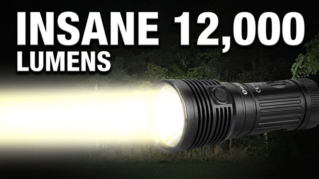INSANE 12,000 Lumens Olight X7R Marauder CREE HXP LED Flashlight Review