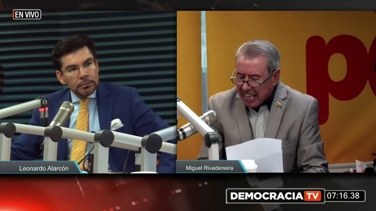 Entrevista al Dr. Leonardo Alarc&oacute;n, Fiscal General del estado, en Radio Democracia