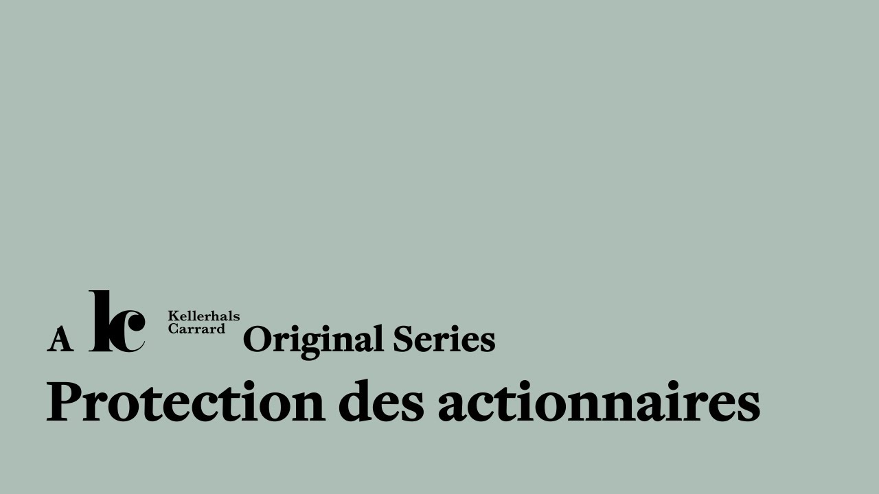 Swiss Company Law Revision in short I E01: Protection of shareholders’ rights