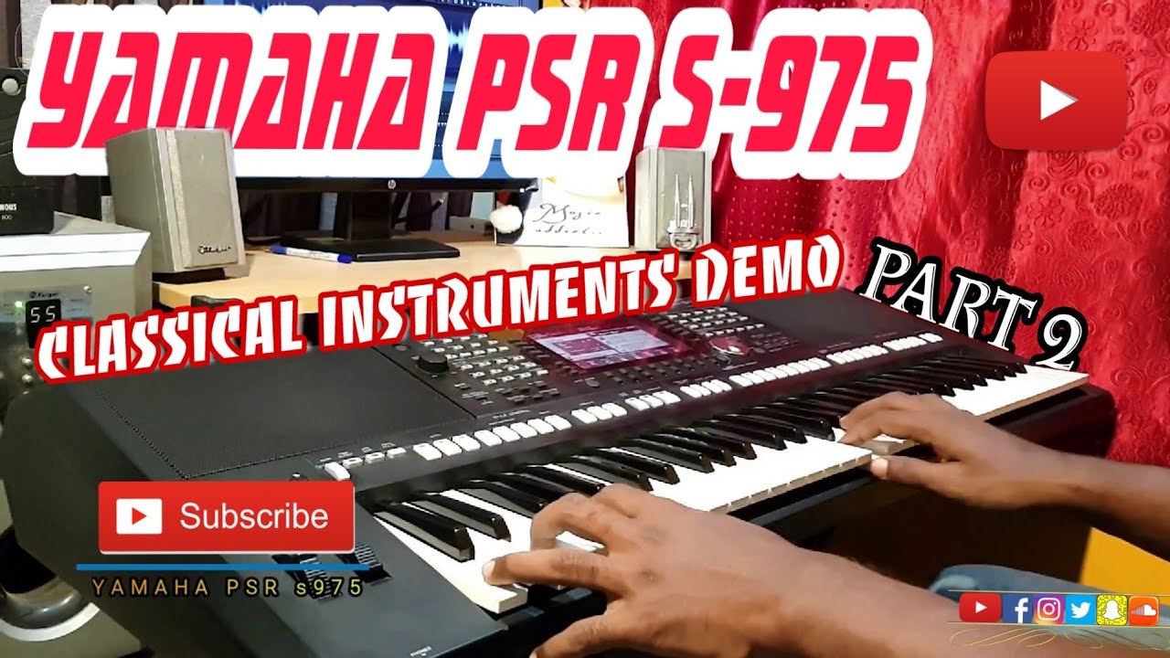 Yamaha PSR S975 | Indian classical instruments Demo | Part 2 | Yamaha & Roland Octapad Training