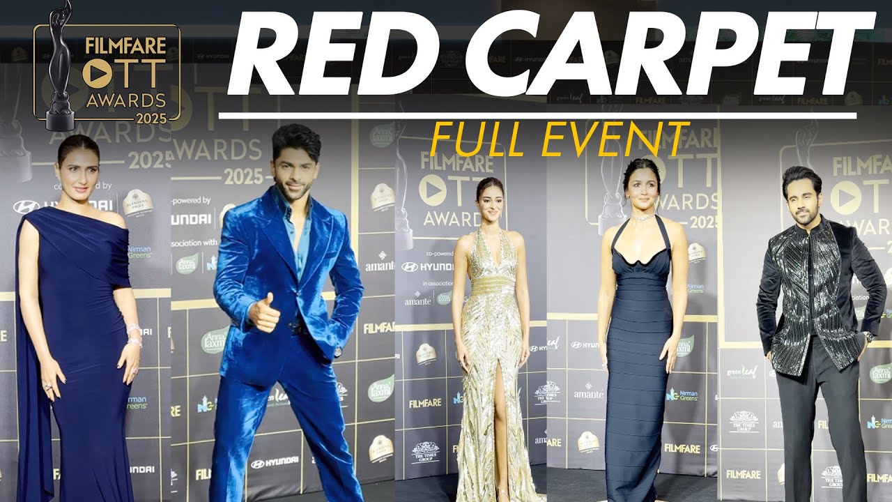 Filmfare OTT Awards 2025 LIVE: Alia Bhatt, Ananya Panday, Abhishek Bajaj, Vicky Kaushal arrive