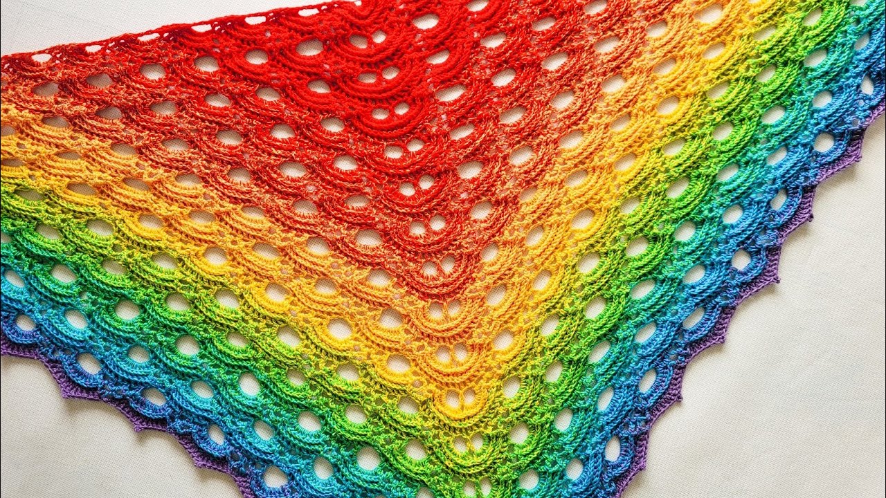 Chusta na szydełku. Shawl crochet