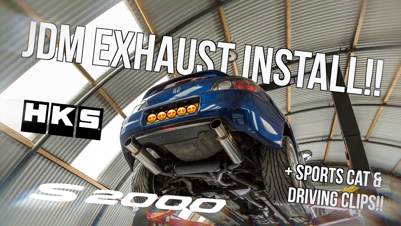 JDM HKS Hi Power Exhaust Install For The Honda S2000!! With Sound Clips! 4K