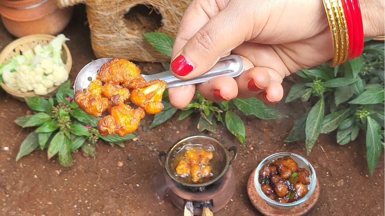 Miniature Gobi Manchurian Recipe | Tiny Indo Chinese Street Food | Mini Cooking