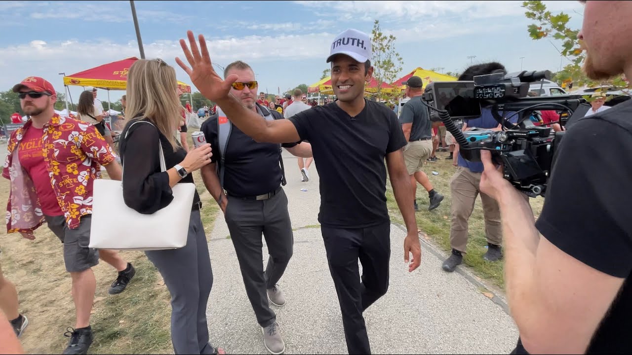 Vivek Ramaswamy at the Iowa vs Iowa State Football Game - September 9, 2023