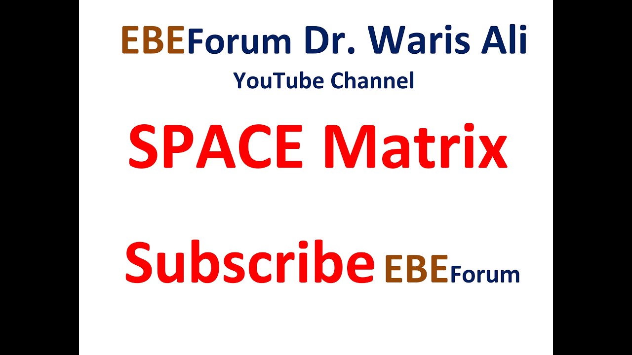 SPACE Matrix in strategic management with examples