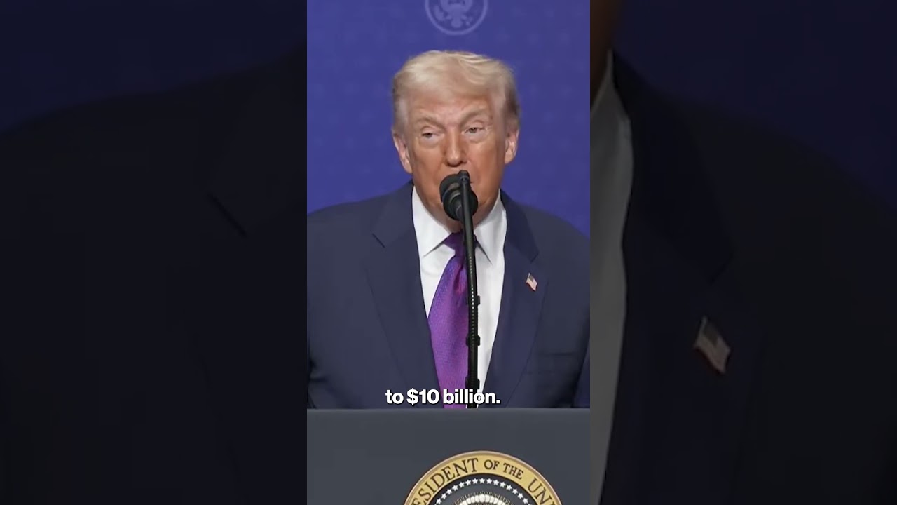 Trump announces $10B donation to Board of Peace #shorts