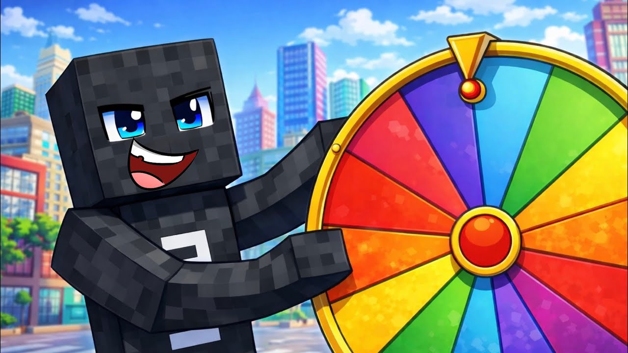 Choosing games From a SPINY WHEEL in Minecraft 