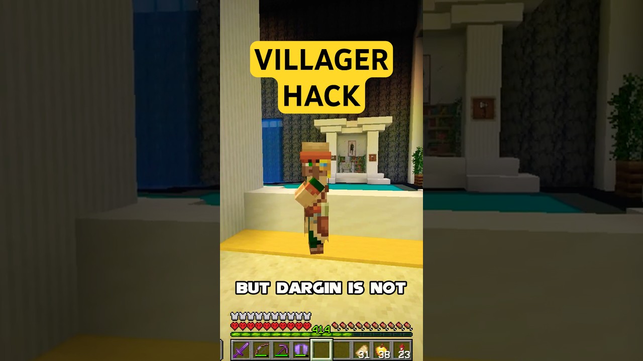 Most GENIUS Villager Trading Hall Trick!