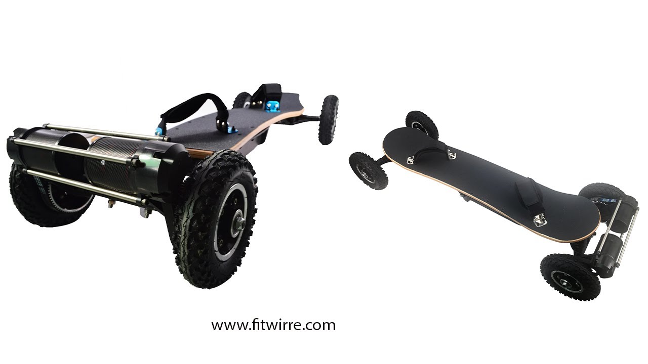 Electric Skateboard 200kg Payload 38km/h Top Speed